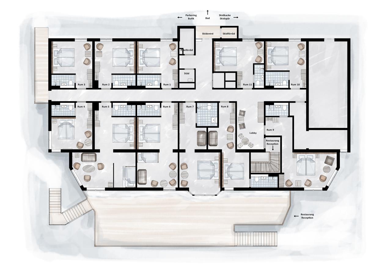 Hotel Mezzo Sälen Eksteriør billede